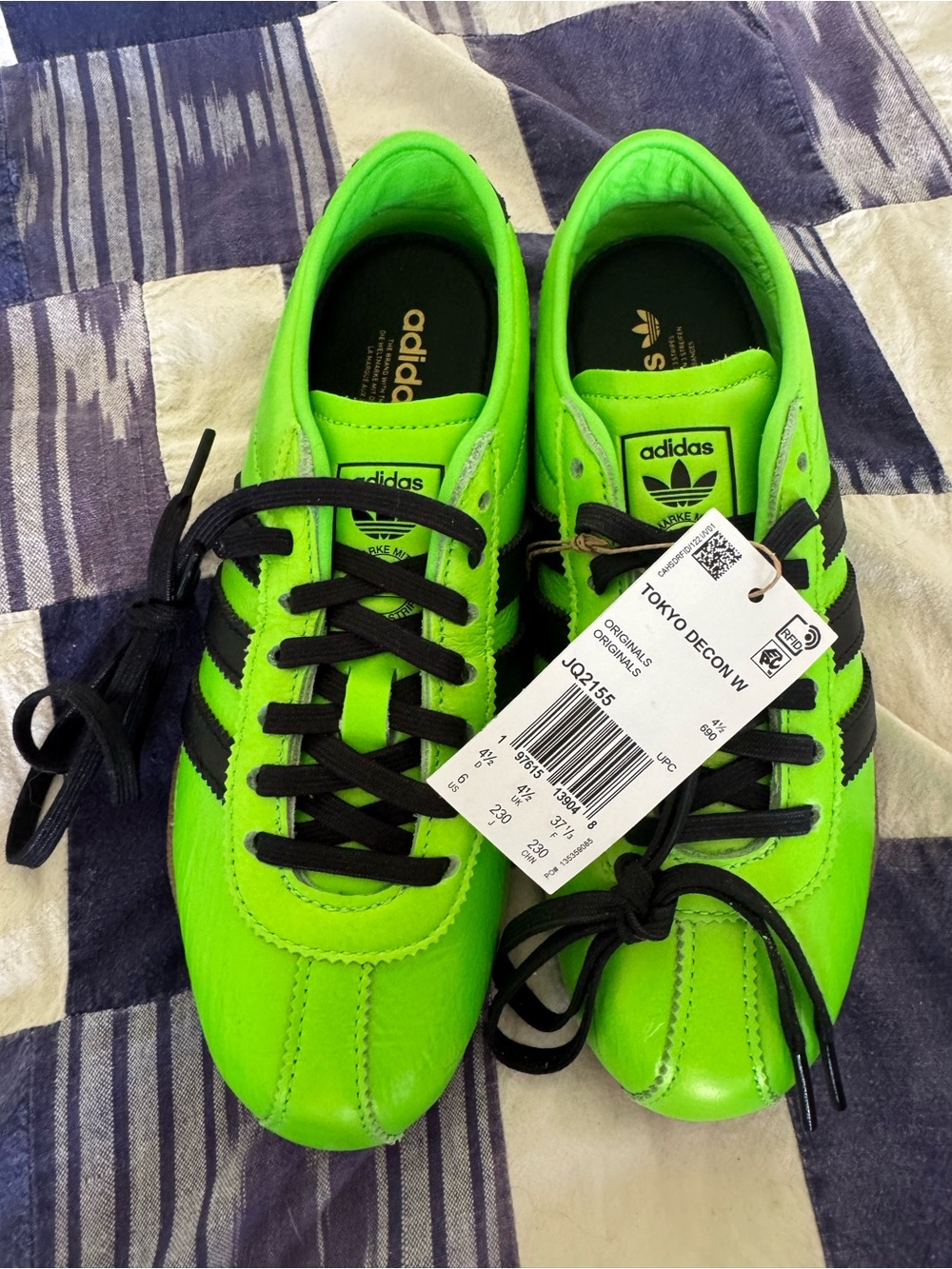 adidas Women’s Tokyo Decon OG Sneakers - Neon Green & Black